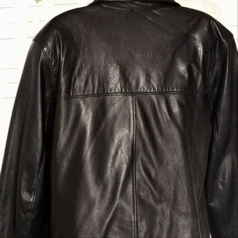 Henri Bendel Vintage Black Leather Jacket - Picture 12 of 15